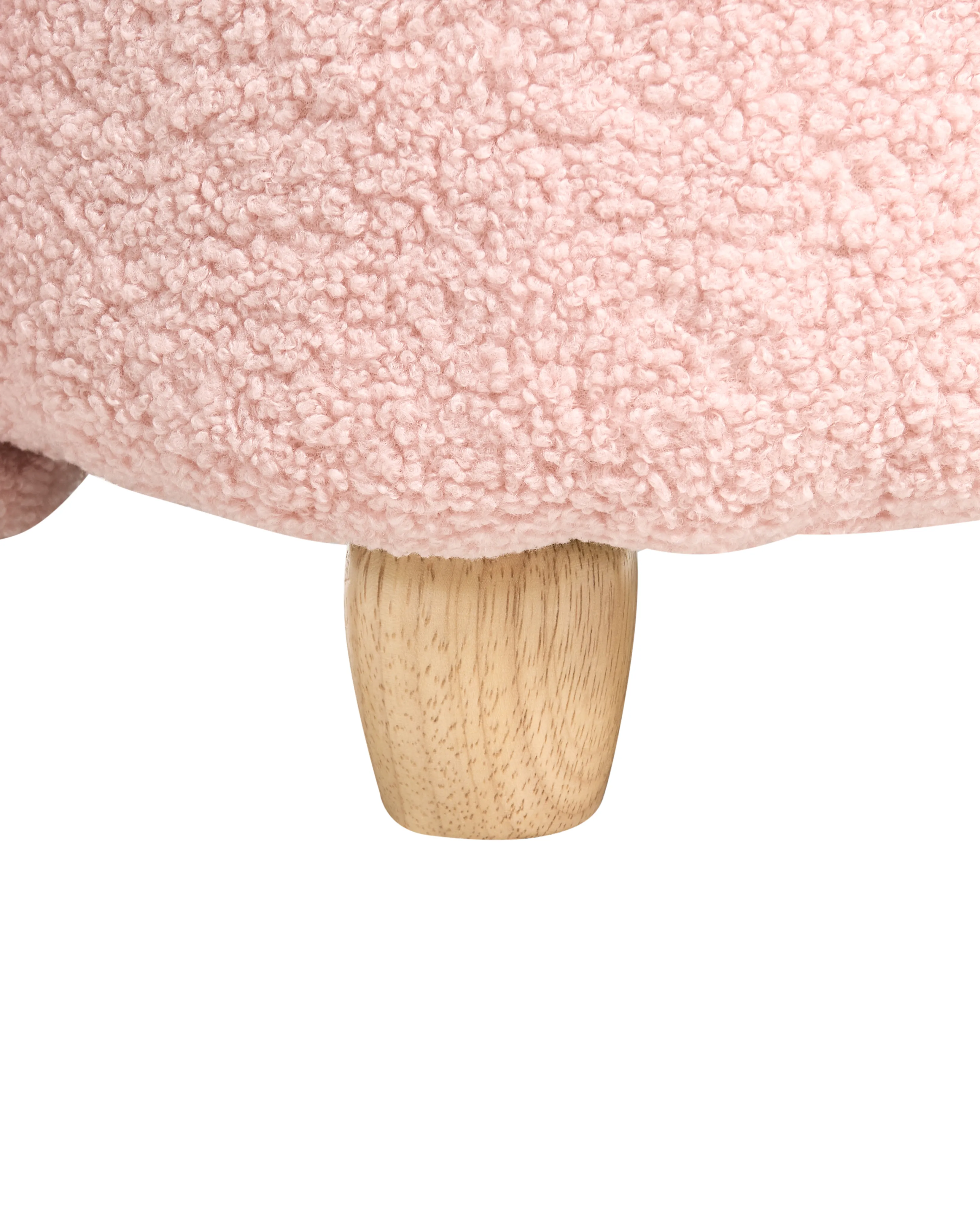 Kinderfauteuil Konijn KANNA Bouclé Pastelroze