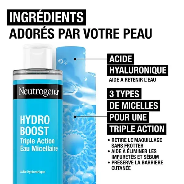 Água Micelar Neutrogena Hydro Boost 400ml