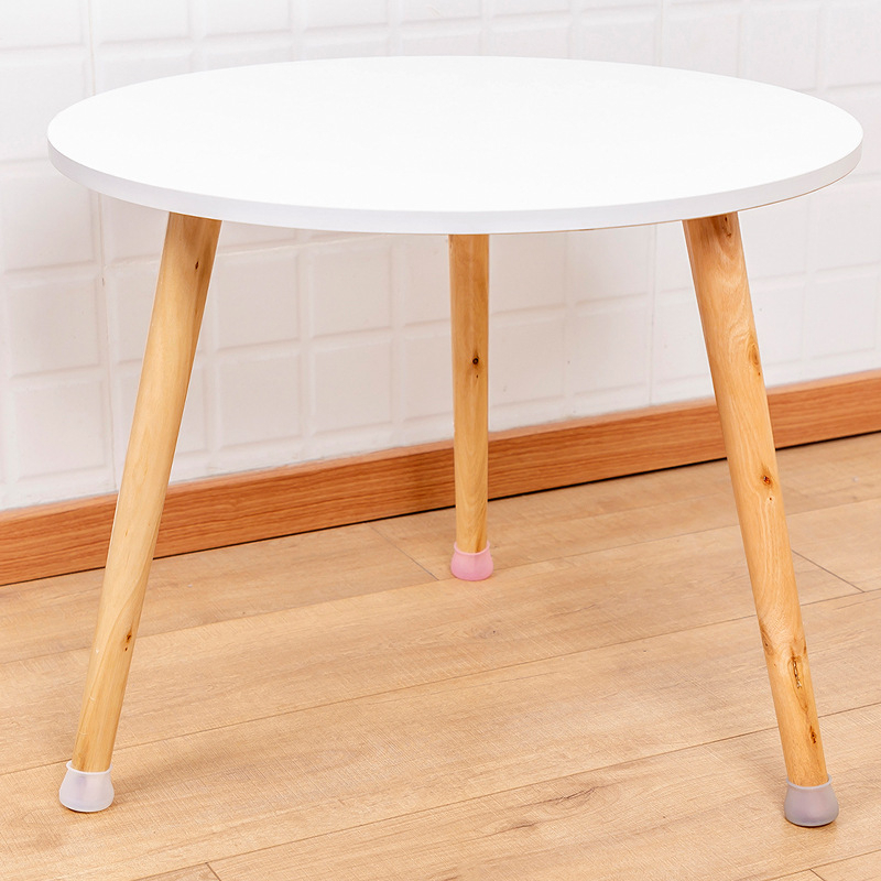 (16er Set) Silikon Stuhlbein Kappen Schutz Tisch / Stuhl / Boden Schoner - Grau