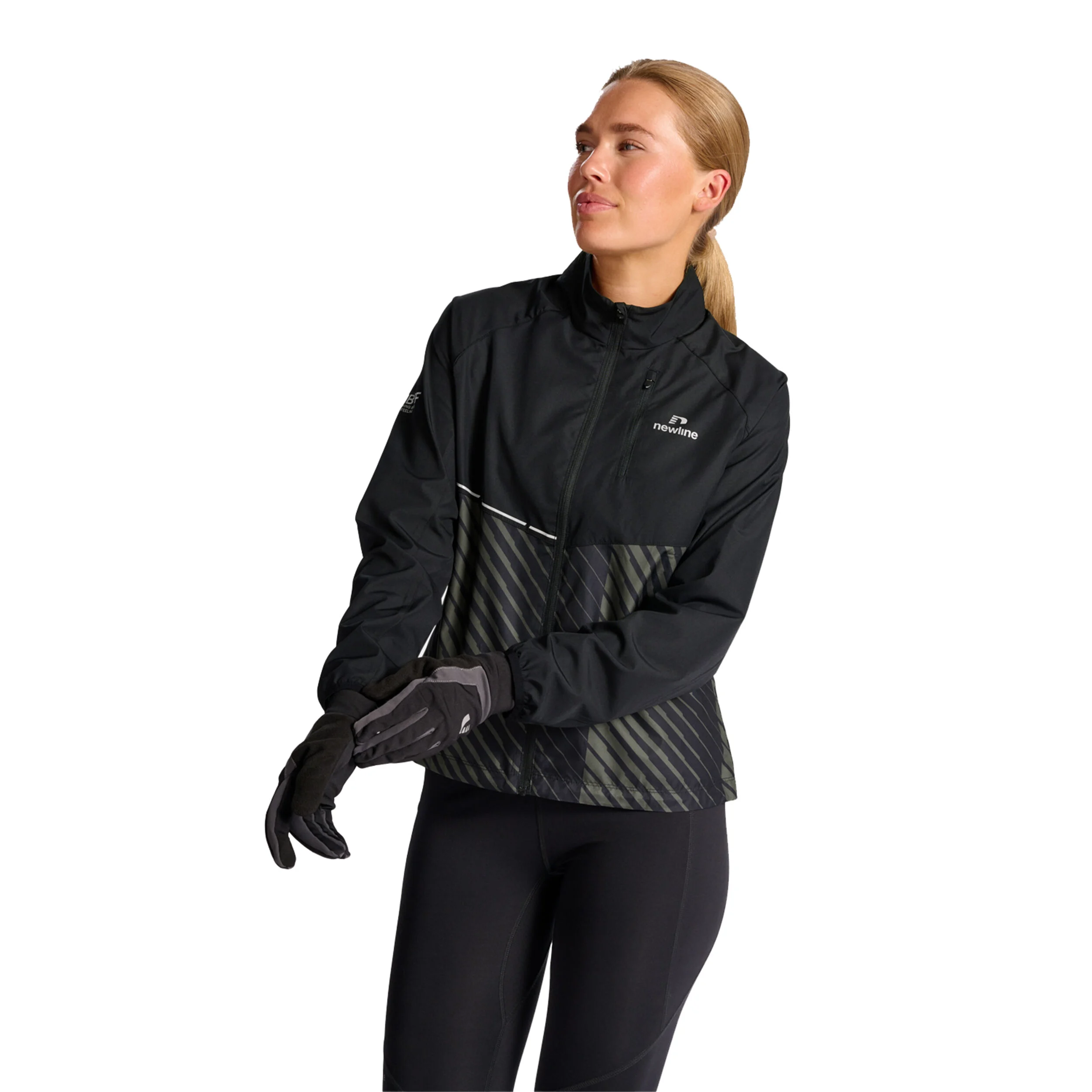 Newline Pace Veste Running Femmes - Noir , Beige