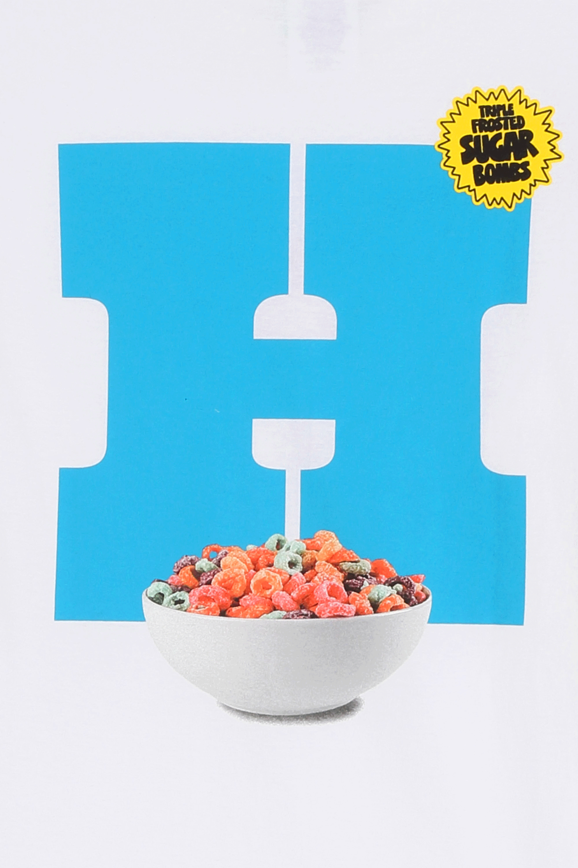 HUF T-SHIRT CEREAL KILLER Blanc