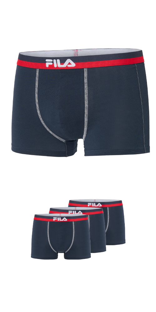 Fila Boxershorts , elastischer Logobund, Kontrastnähte