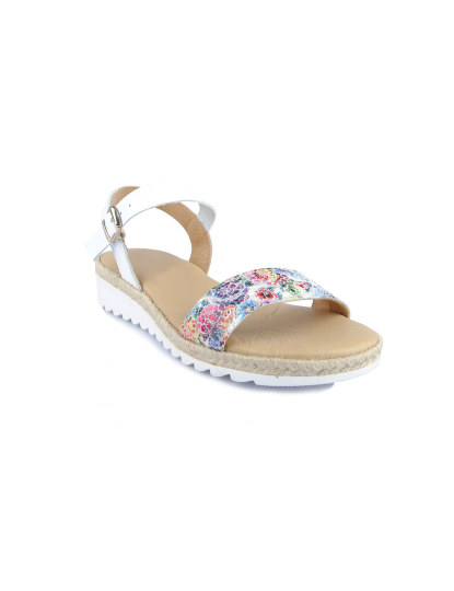 Leindia Basicgel White Sandals