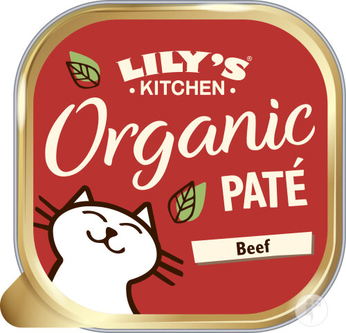 Lily's Kitchen Organic Paté Pâtée Bio Pour Chat Bœuf 85g