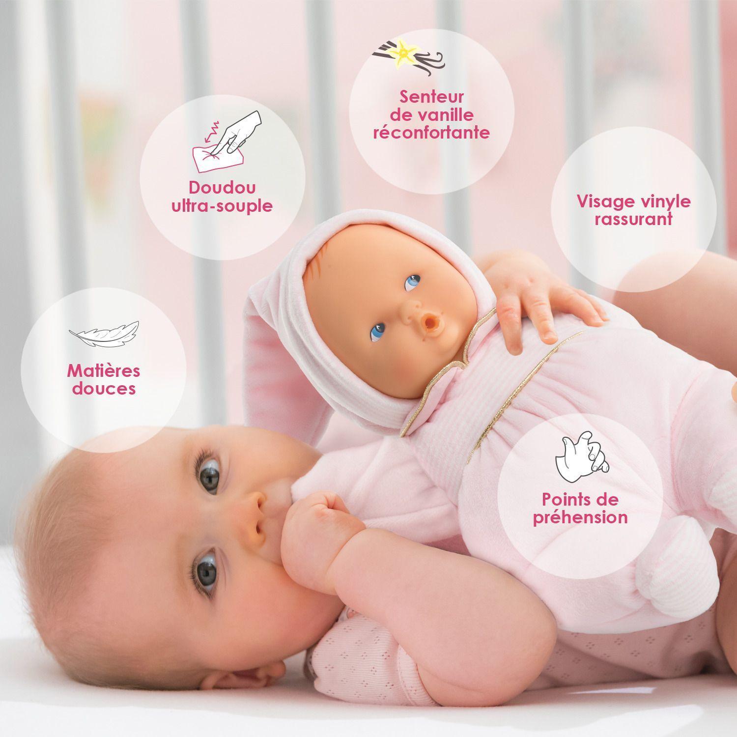Puppe BABIPOUCE BLÜTENTRAUM (28cm) in rosa