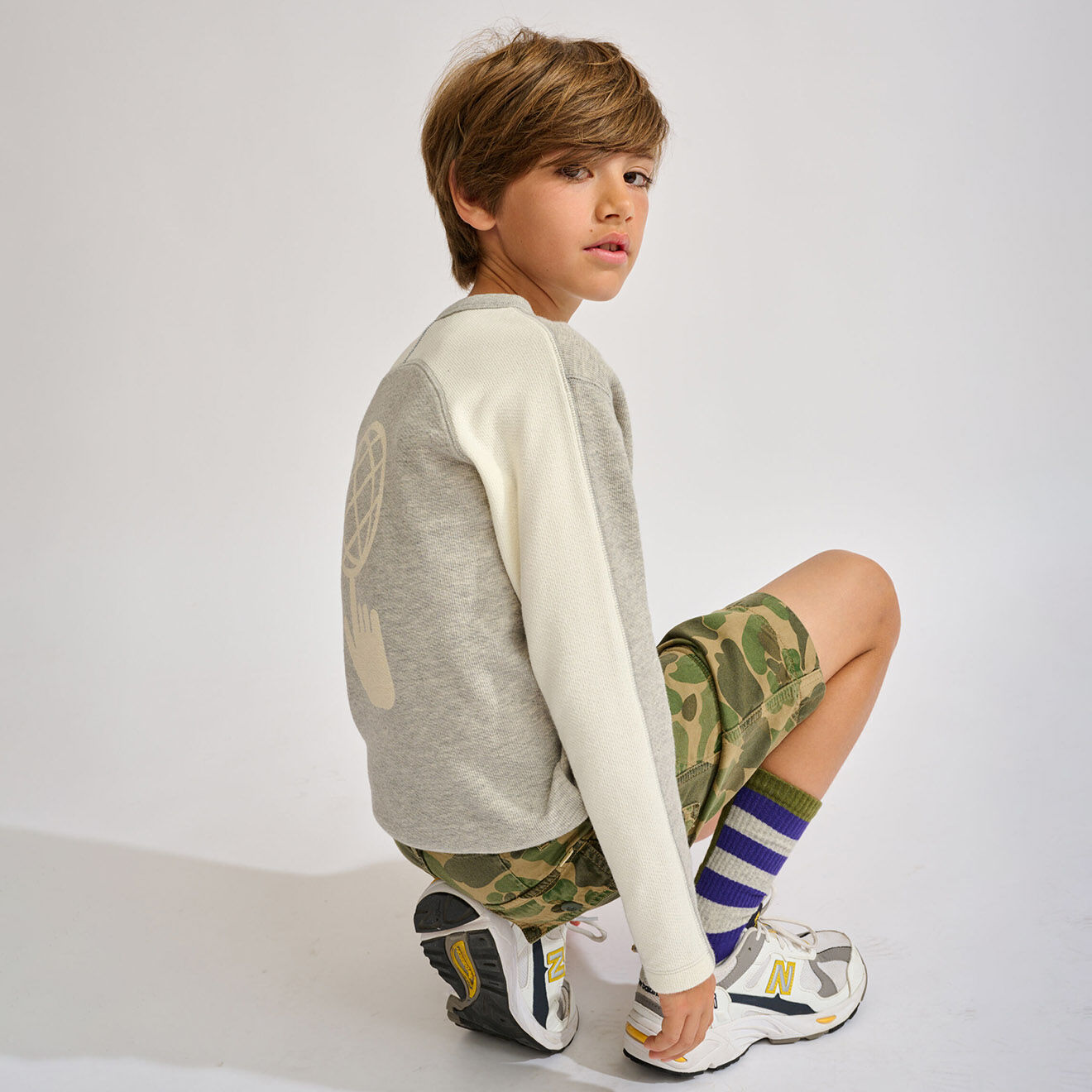 Bellerose T-Shirt 100% Coton Bio Sano  gris clair