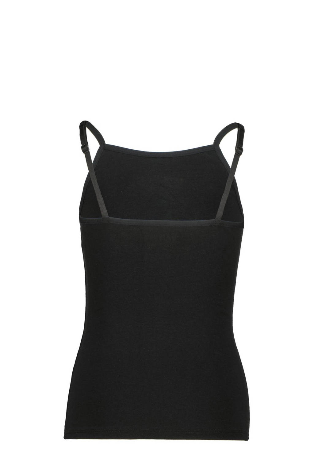 singlet Nora - set van 2 zwart/grijs melange