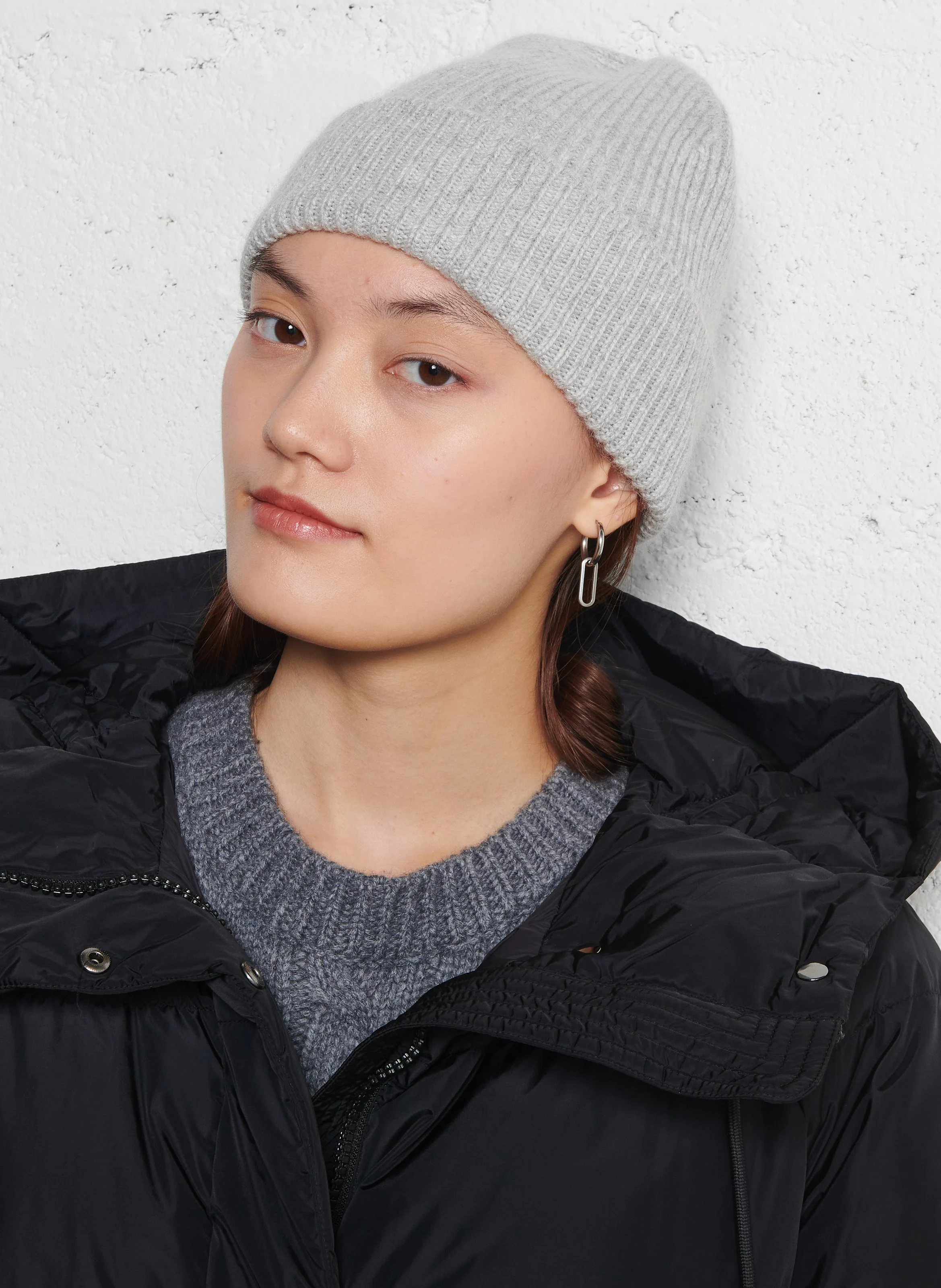 BEANIE - Bonnet en maille | Gris