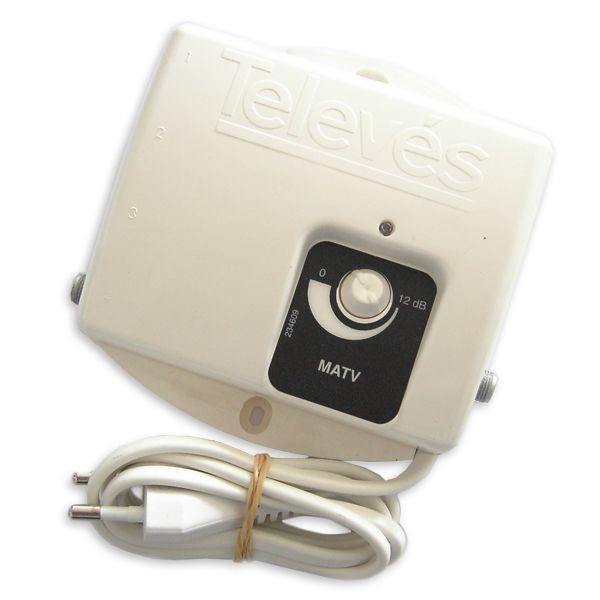 Televes Amplificador 2 saídas   TV 20/13 db Ret Pass - 5520