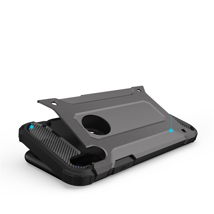 iPhone Xr Outdoor Hybrid Hardcase Hülle - Schwarz