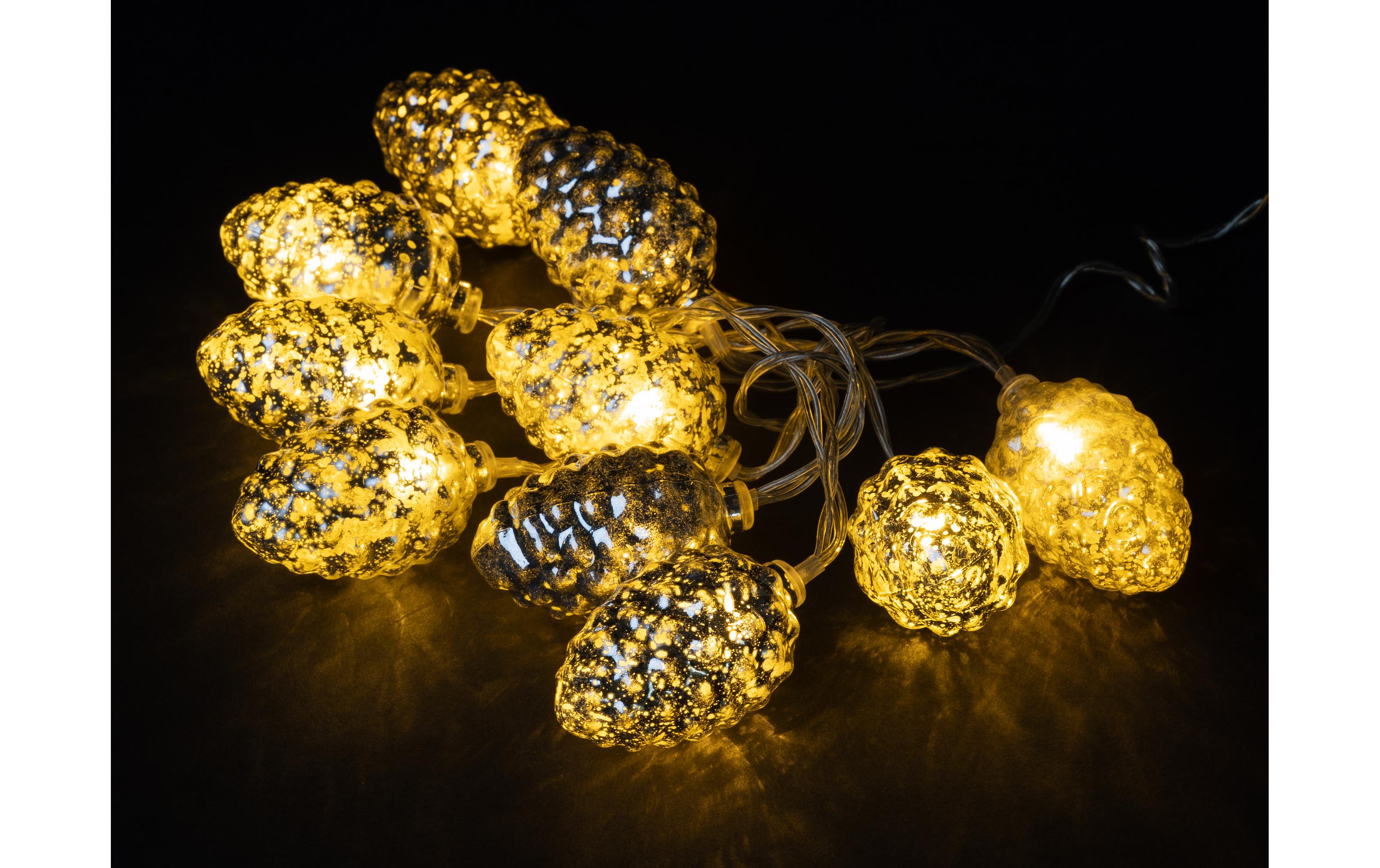 LED-Lichterkette Tannenzapfen, 135 cmDekorative Weihnachtsbeleuchtung