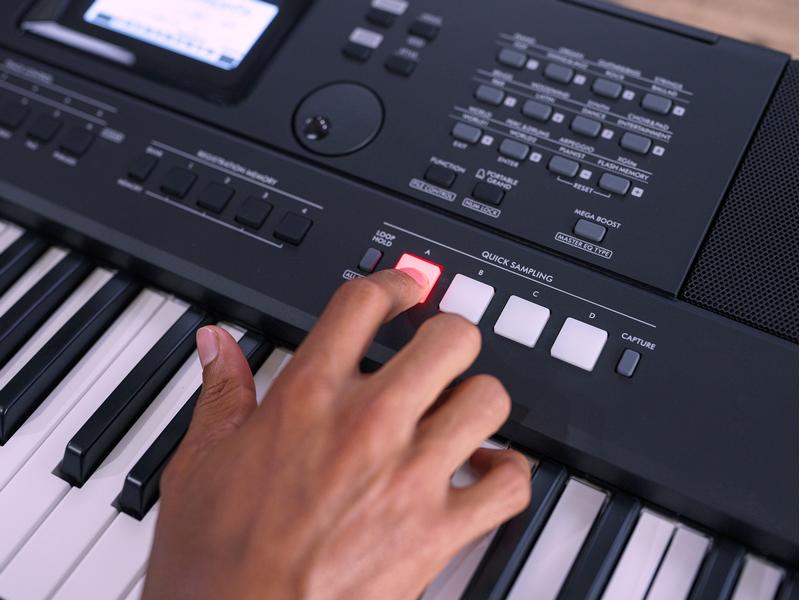 Yamaha Keyboard PSR-E473 Portables Keyboard mit Anschlagdynamik