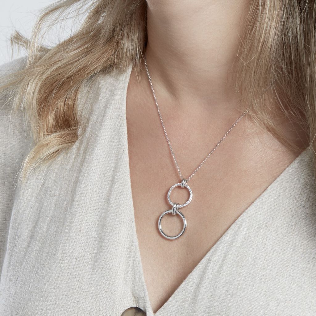 Collier Colas Argent Oxyde De Zirconium