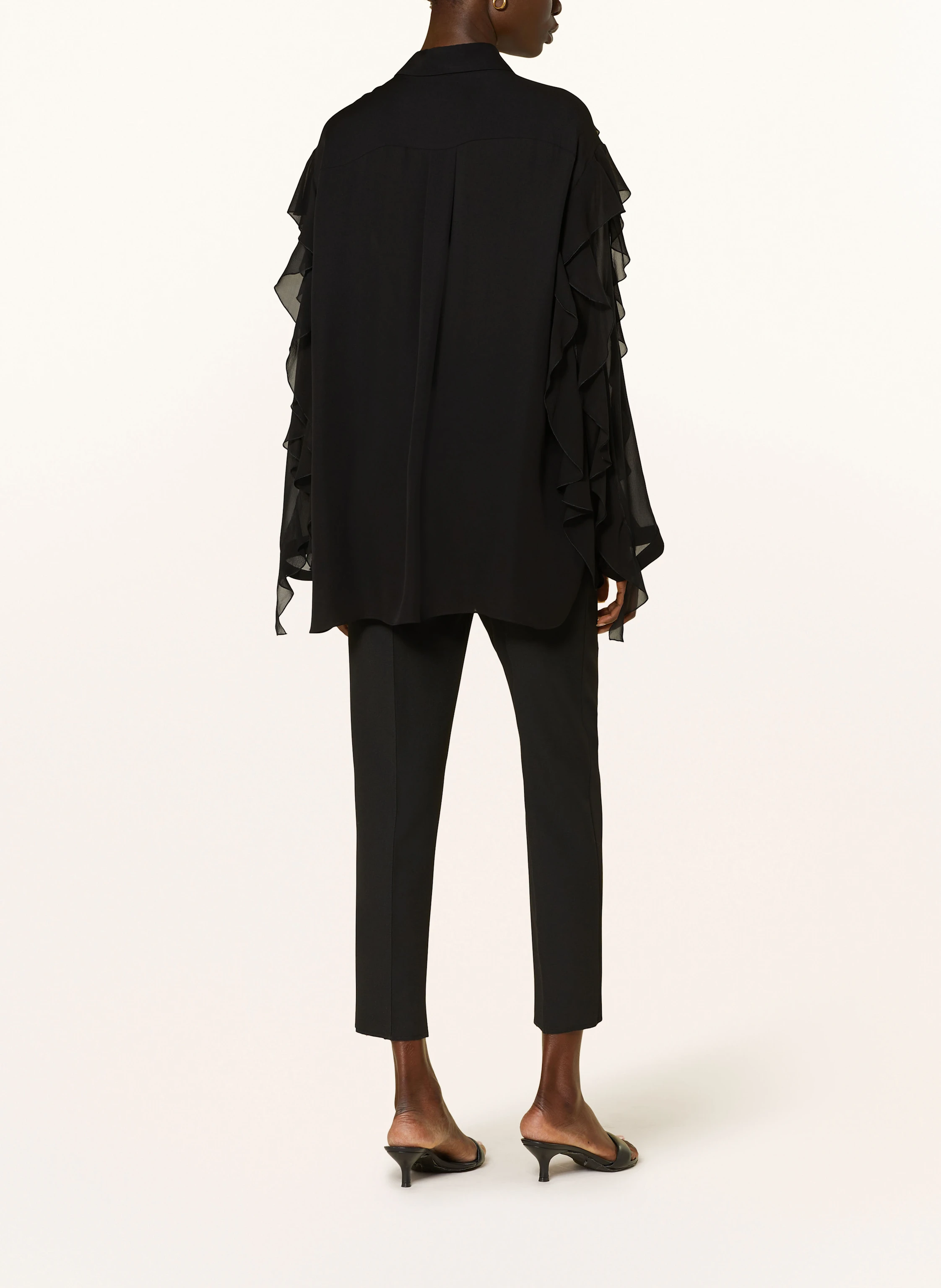 DOROTHEE SCHUMACHER Hemdbluse SHEER TWIST aus Seide mit Volants