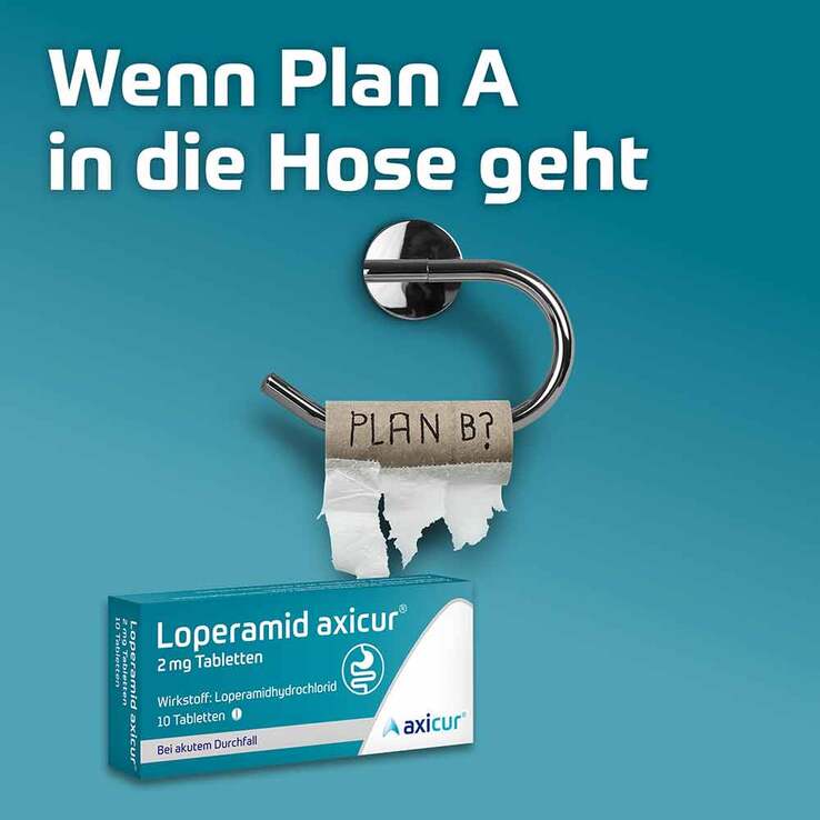 Loperamid axicur® 2 mg Tabletten, 10 St