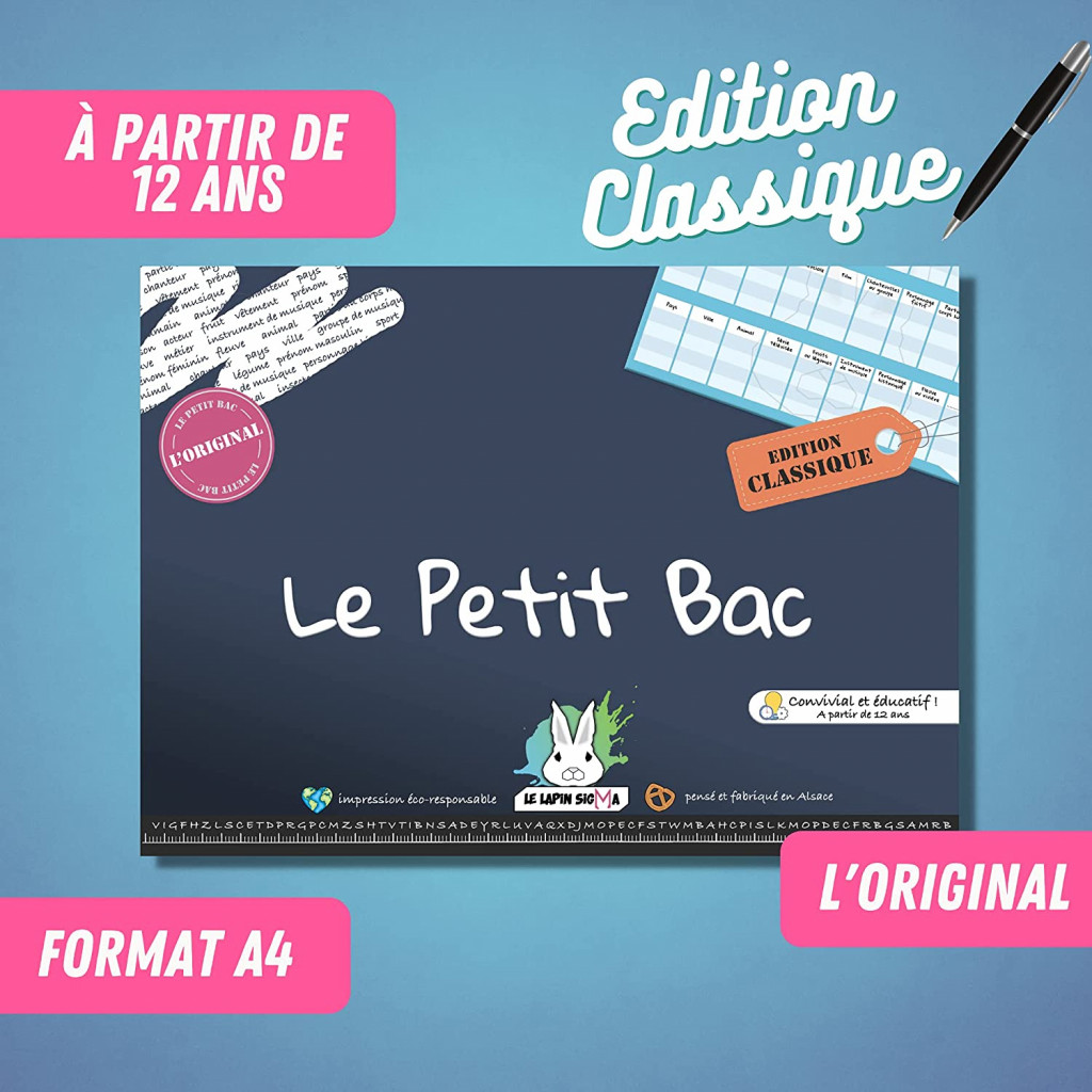 Jeu du Petit BAC - Edition Classique