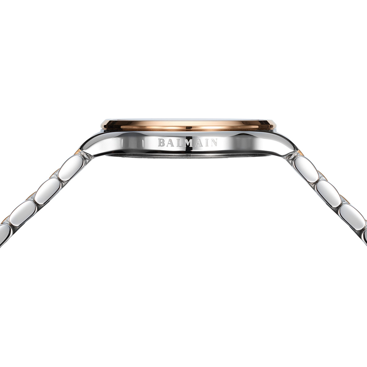 Balmain femme bracelet acier bicolore rose