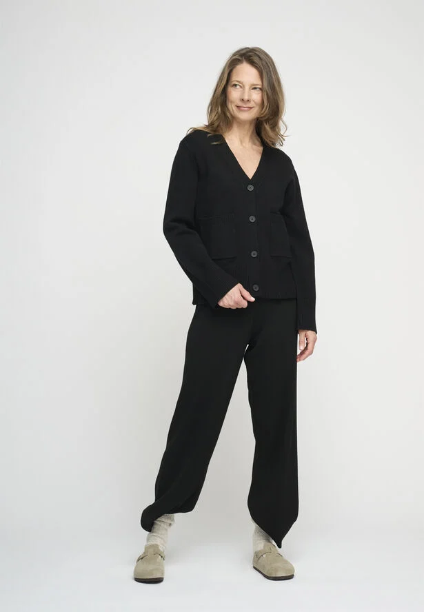 Moshi Moshi Mind forest knit cardigan Black