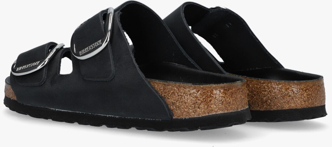 BIRKENSTOCK zwarte birkenstock slippers arizona big buckle