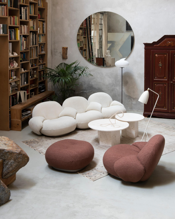 Gubi Pacha 3-zits sofa, dedar belsuede 007