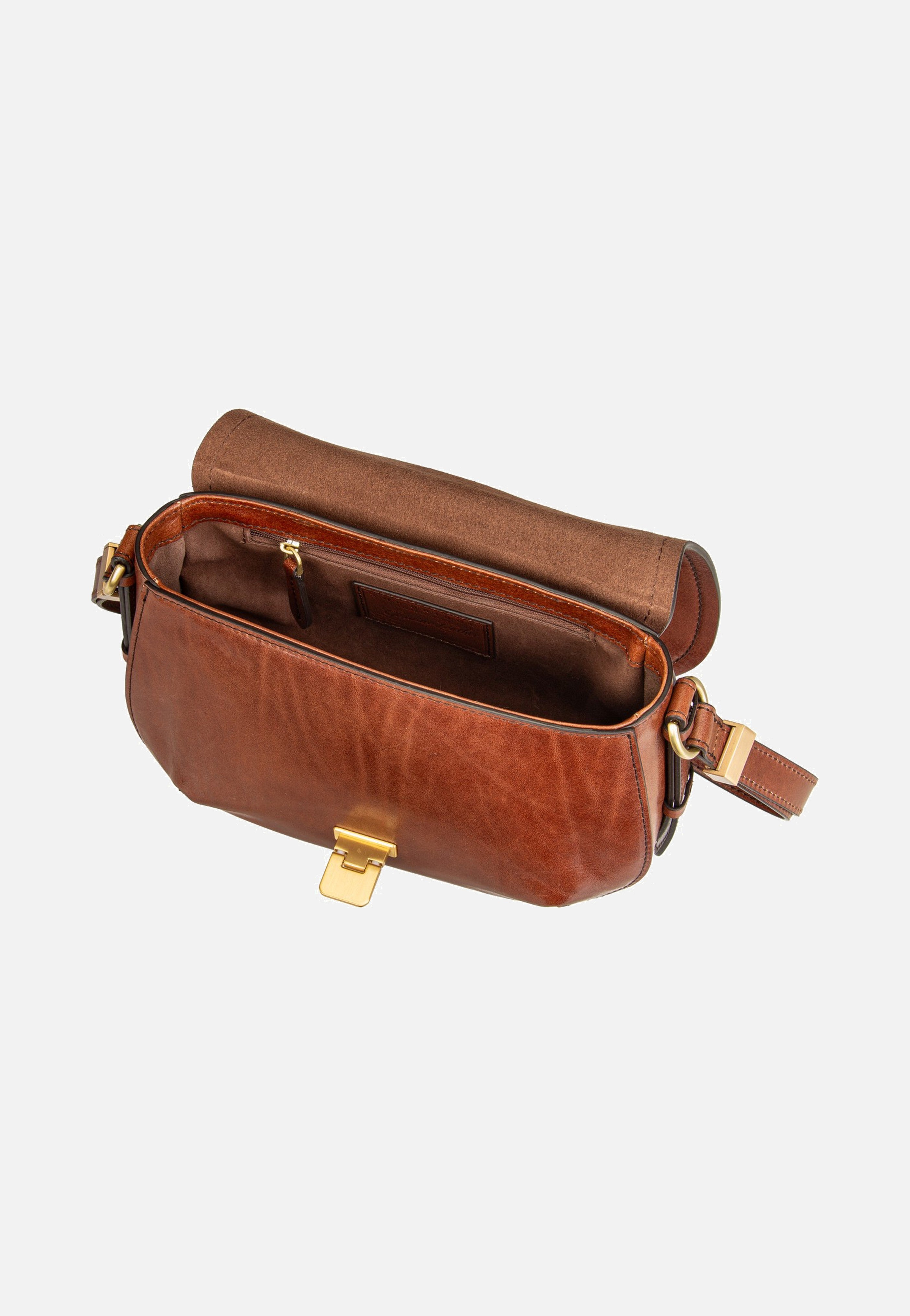 Federica Crossbody Marrone/Oro - Umhängetasche