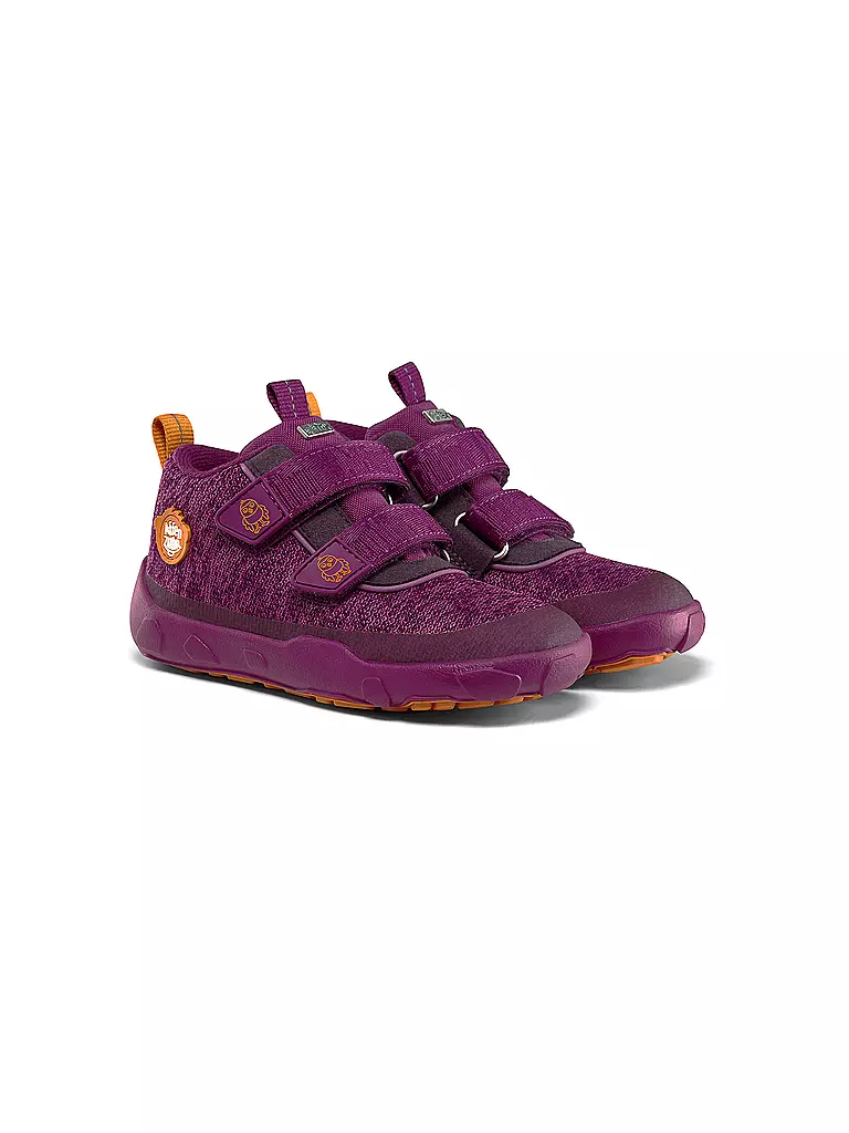 AFFENZAHN Kinder Barfußschuhe - Übergangsschuhe KNIT HAPPY Vogel beere