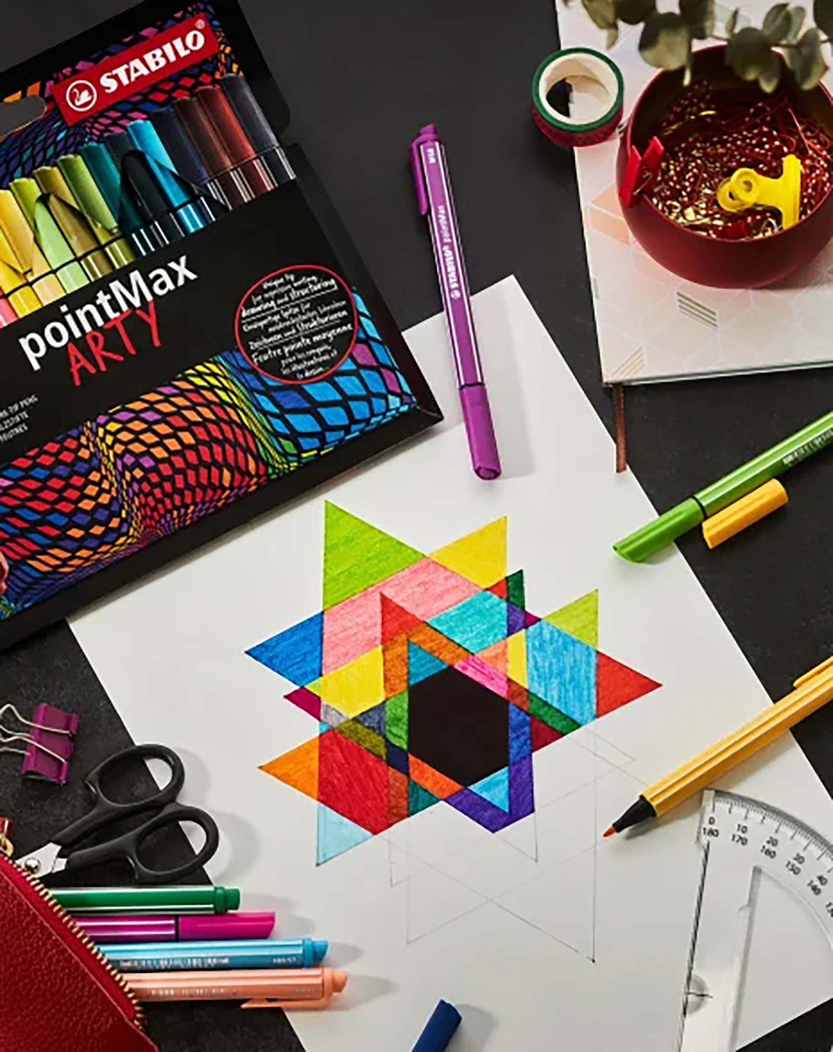 Filzstift STABILO® pointMax ARTY mit 18 Farben