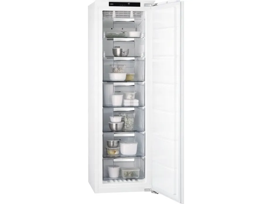 AEG ABE818F6NC - Fryser - stående - til indbygning - niche - bredde: 56 cm - dybde: 55 cm - højde: 178 cm - 204 liter - Klasse F - hvid