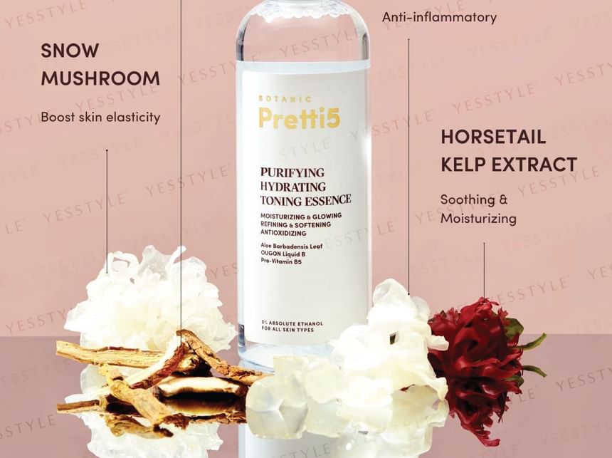 Botanic Pretti5 - Zuiverende hydraterende tonifiërende essence