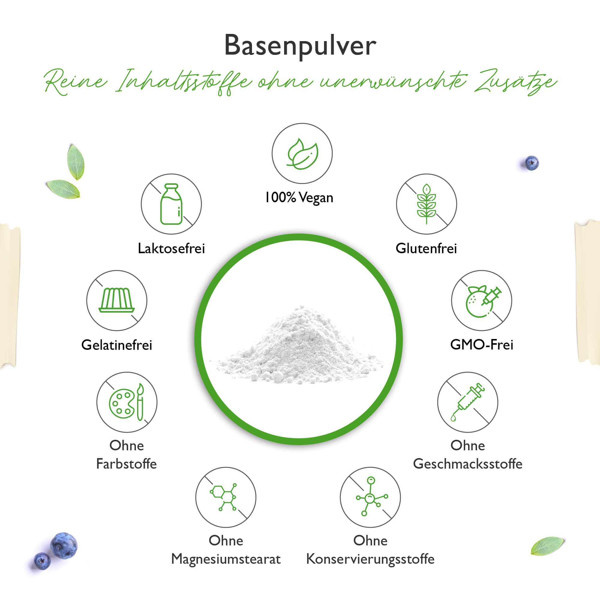 vit4ever Basenpulver Advanced - 100% organischen Basen auf Citratbasis