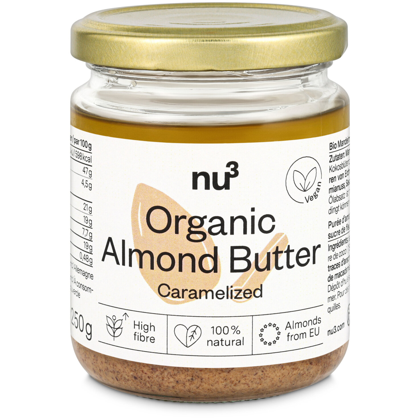 nu3 Bio Almond Butter Caramalized
