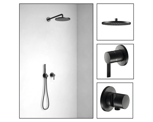 KEUCO Douchekraan IXMO SETS BLACK SELECTION DVGW gecertificeerd mat zwart 59603370001