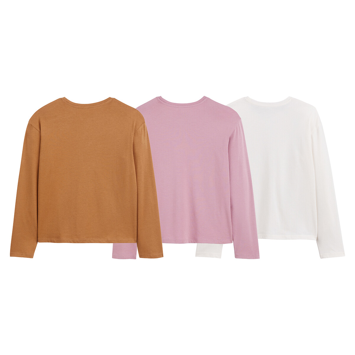 COLEÇÃO LA REDOUTE<br>Conjunto de 3 camisetas de manga comprida
