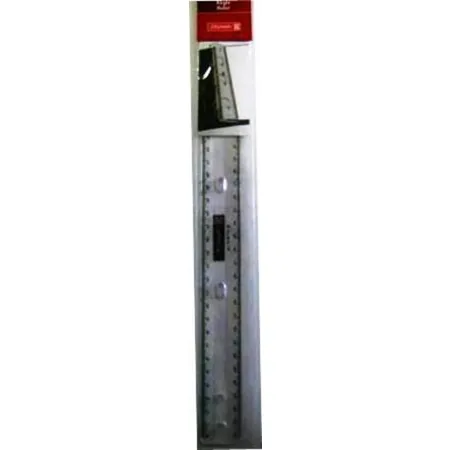 BRUNNEN Lineal 30 cm transparent , in Ordner abheftbar