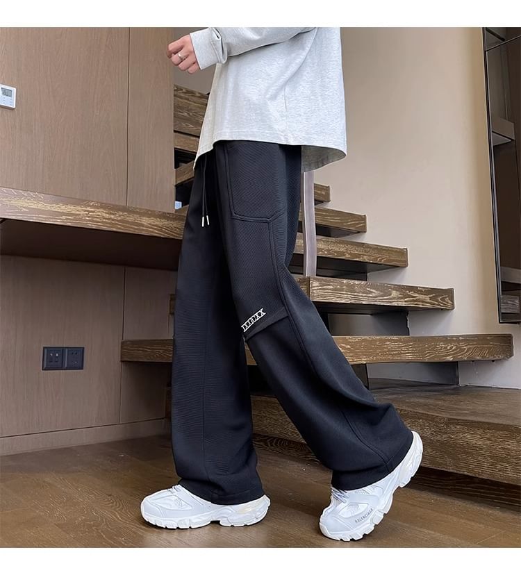 Neonity Wear - Rechte broek met trekkoord en letters