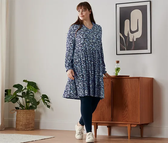 Leggings mit Spitzenborte