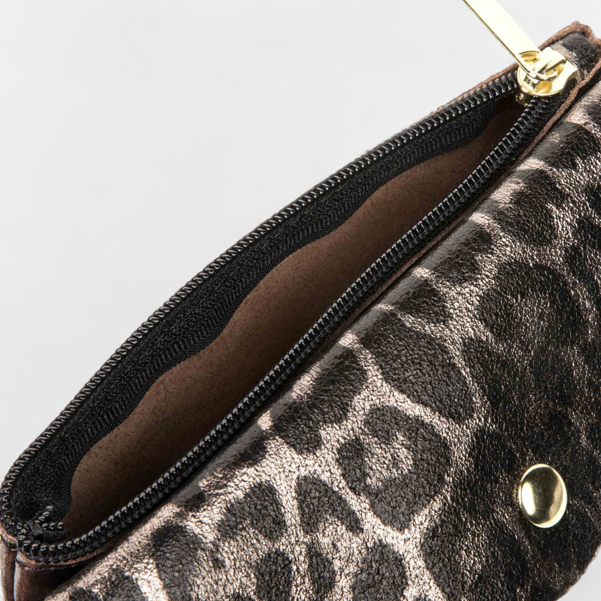 Petite maroquinerie en cuir multicolore