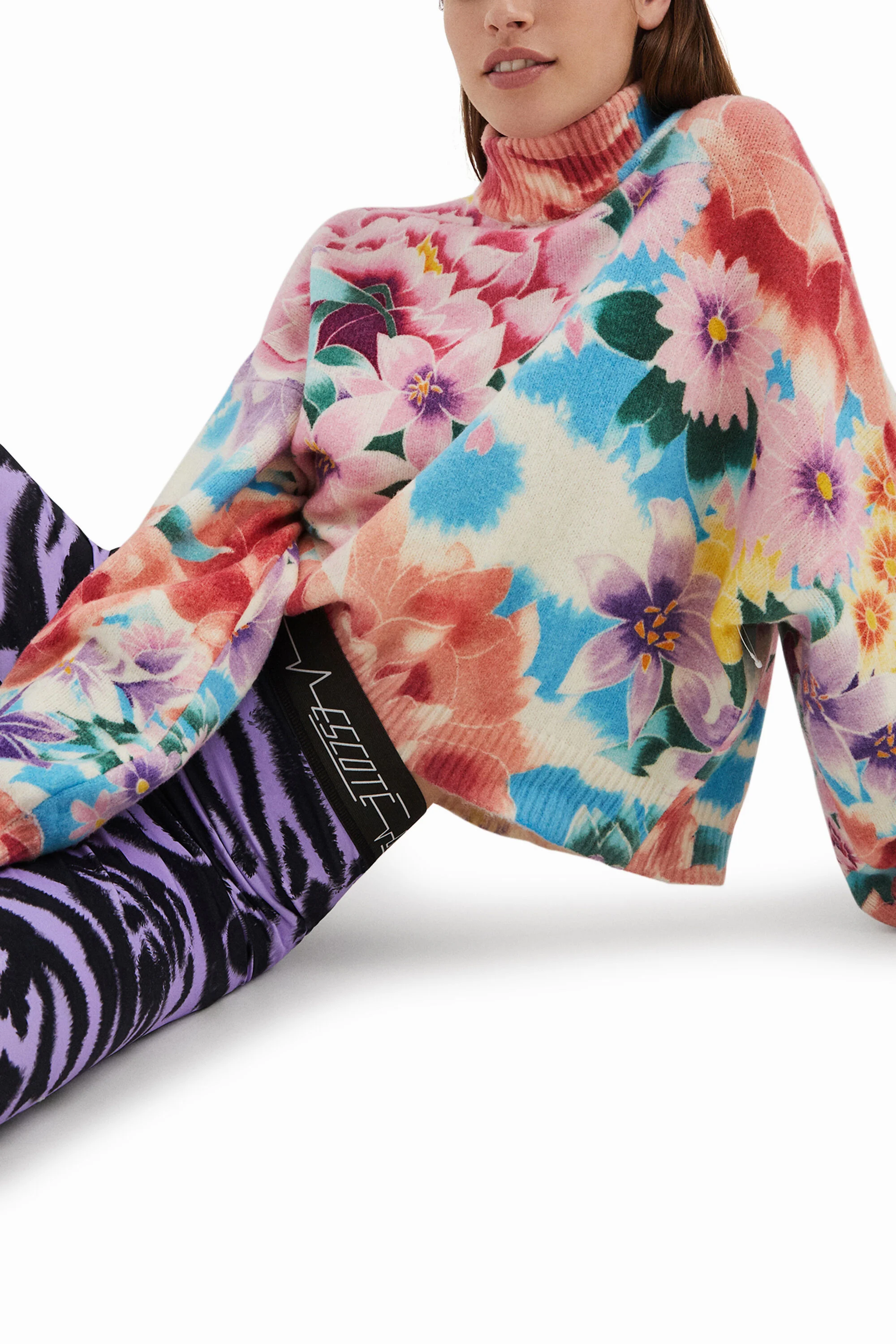Legging justa com estampa animal