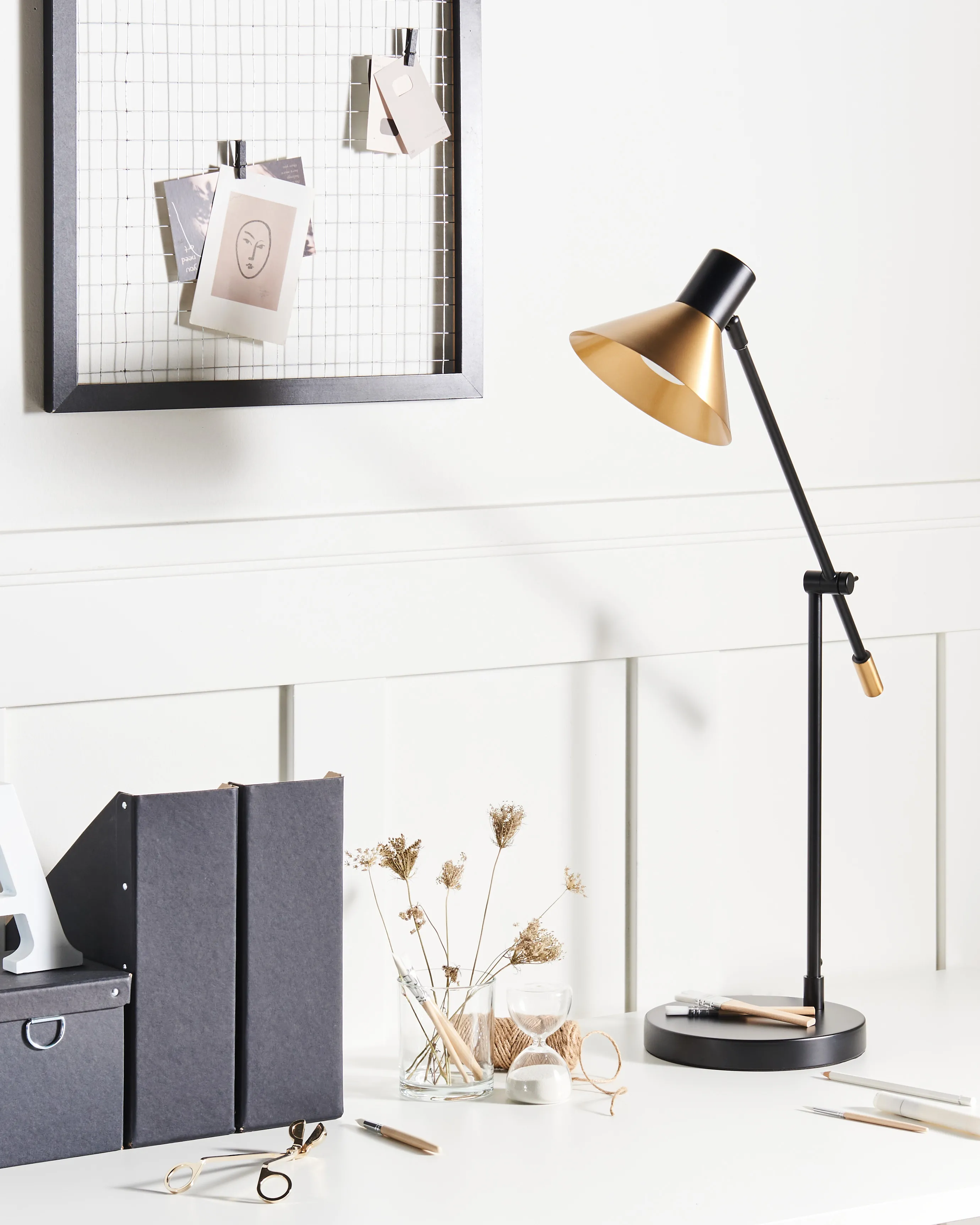 Bureaulamp PINKEEN Metaal Goud