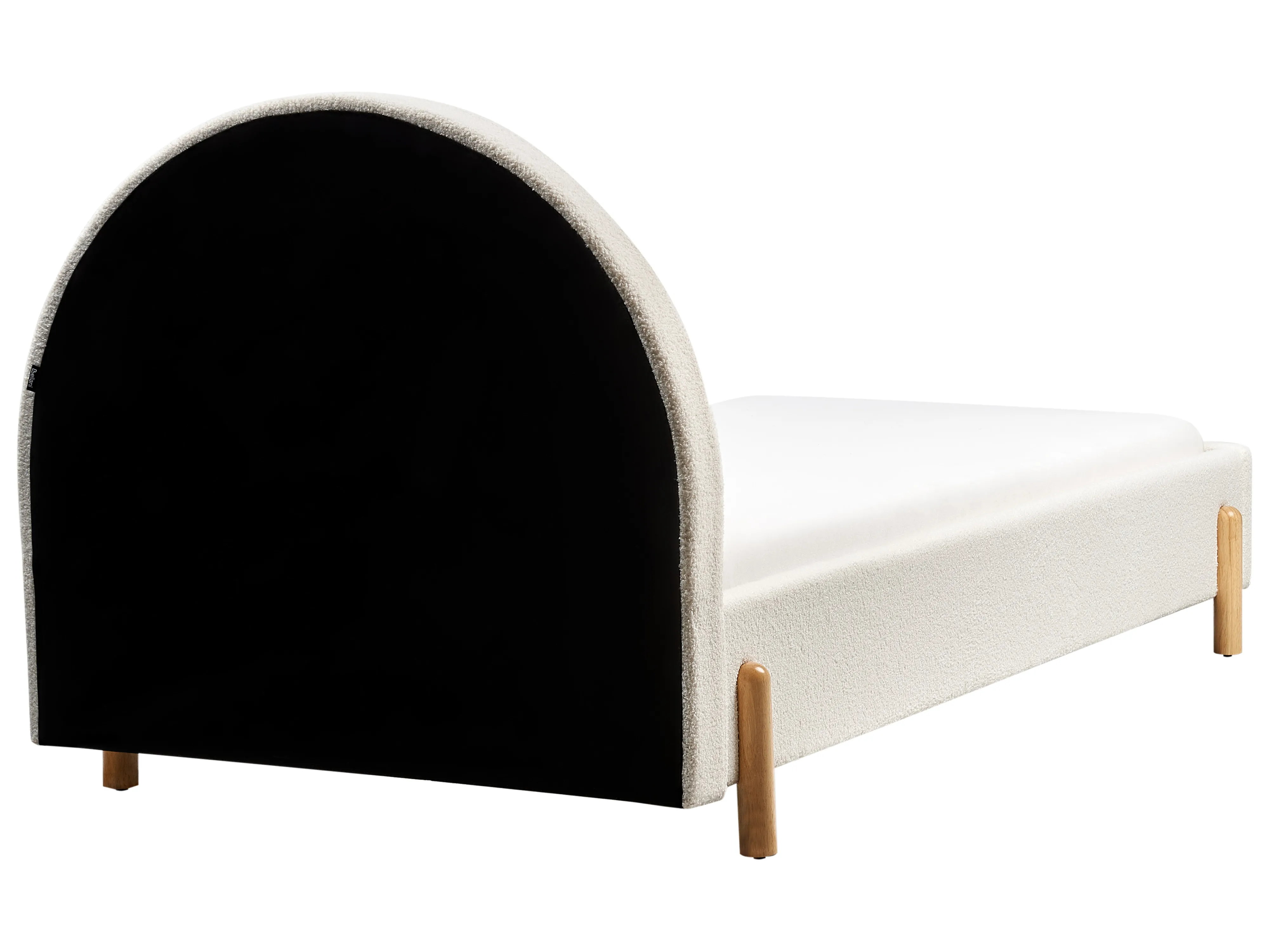 Kinderbed Bouclé ANET 90 x 200 cm Gebroken wit