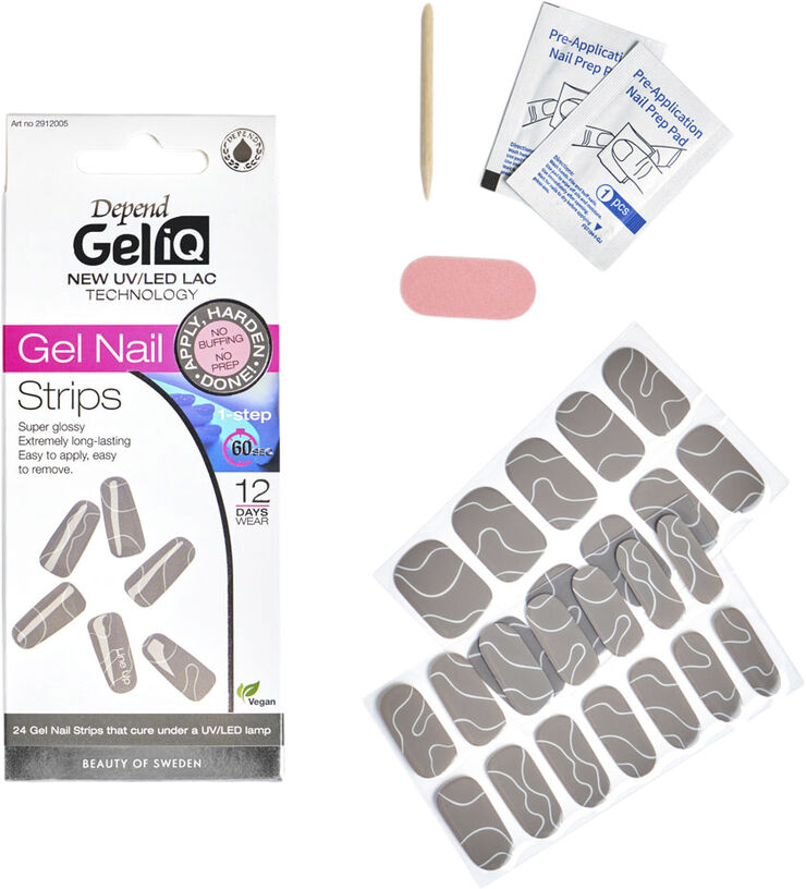 Depend Gel iQ Gel Nail Strips Semi cured n