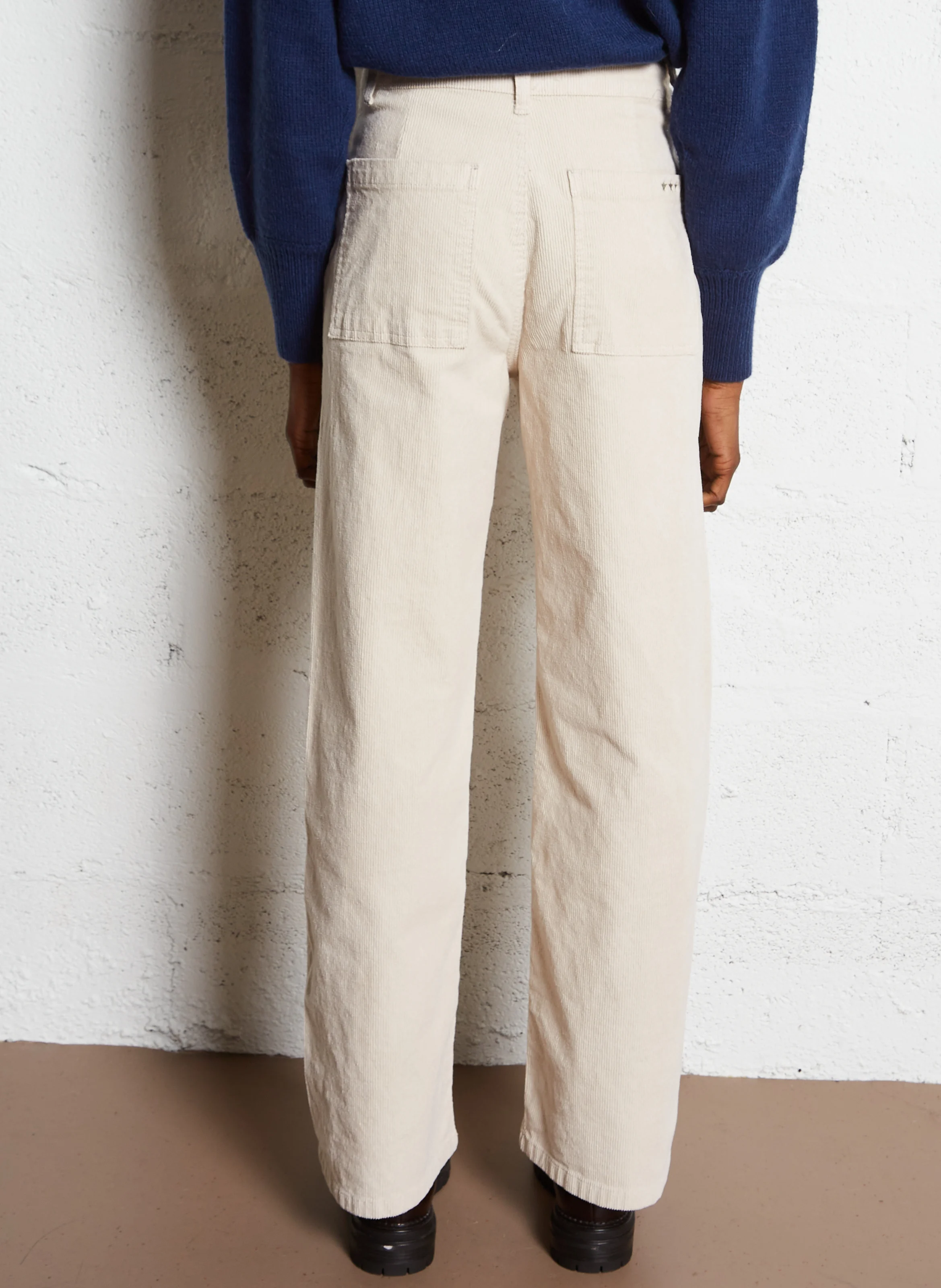 PALOMA - Pantalon en velours côtelé | Beige