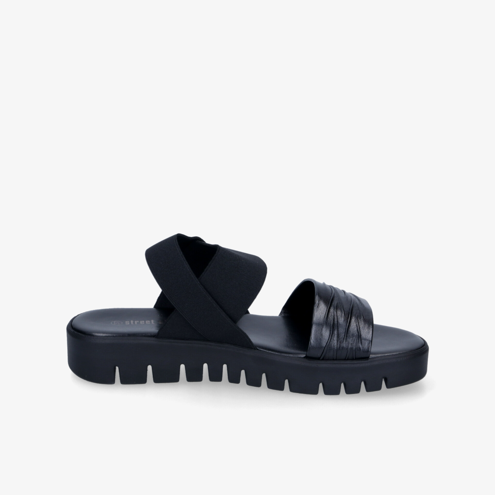 street shoes Damen Plateausandalen schwarz