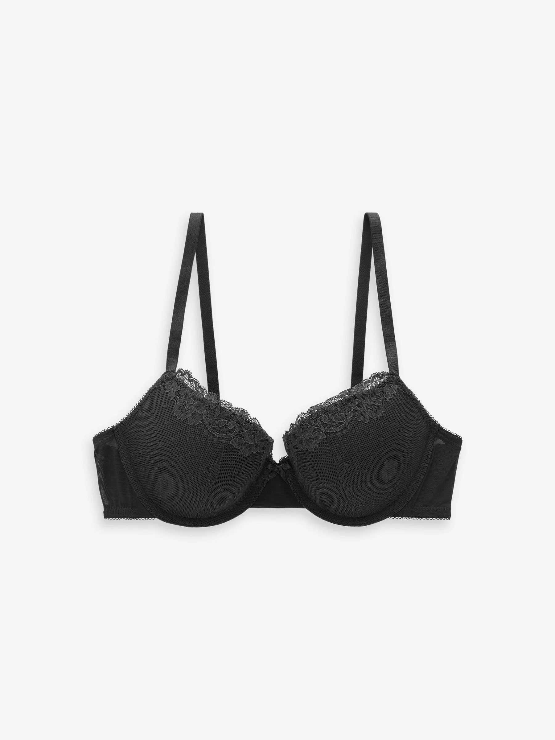 Zwart - A-DD push-up gevoerde balconettebeha