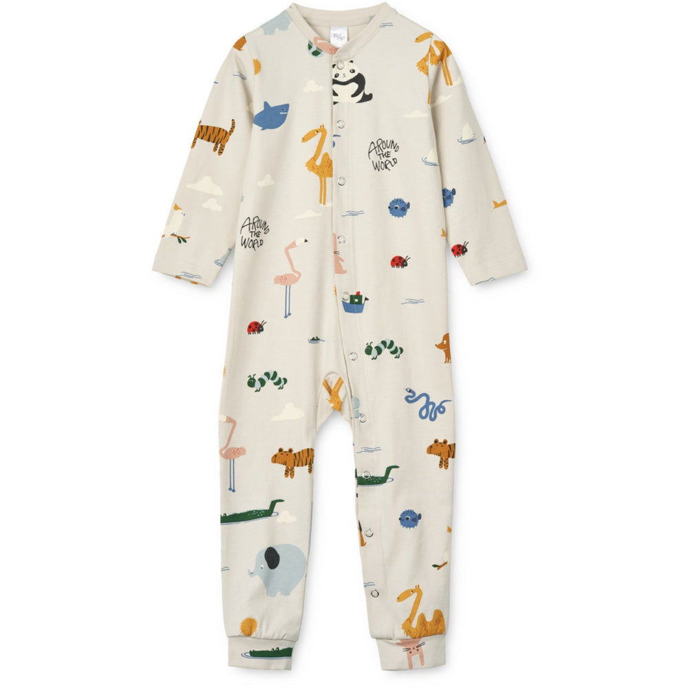 Køb LIEWOOD Around The World / Sandy Birk Printed Pyjamas Buksedragt