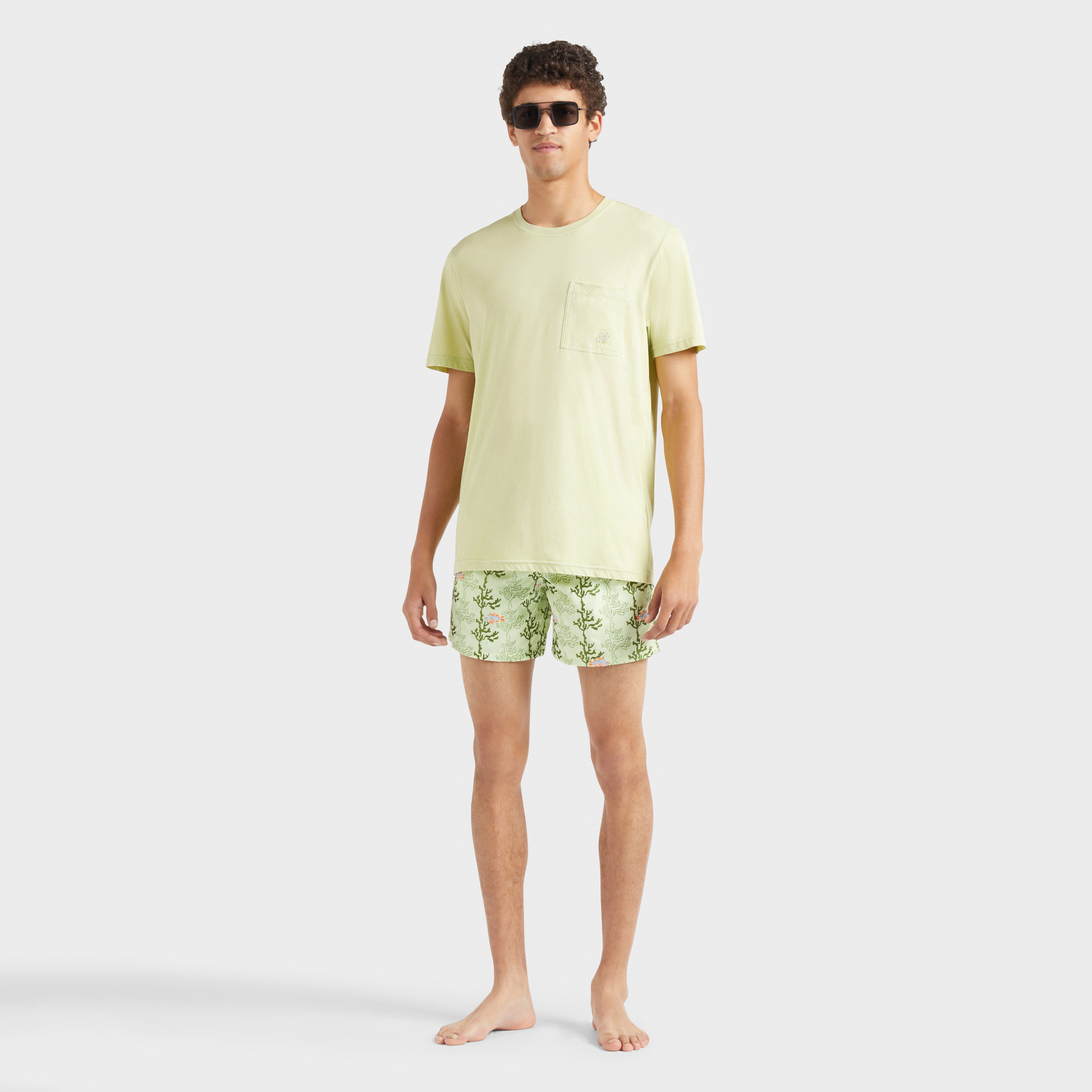 T-shirt en coton organique et couleur naturelle homme