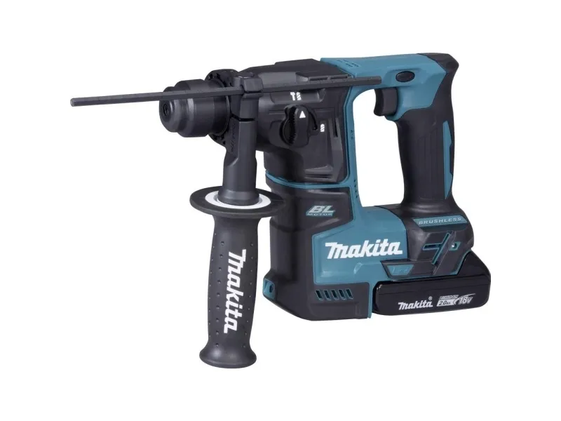 Makita DHR171RAJ - Roterende hammer - ledningfri - SDS-plus - 1.2 Joule - 2 batterier - 18 V