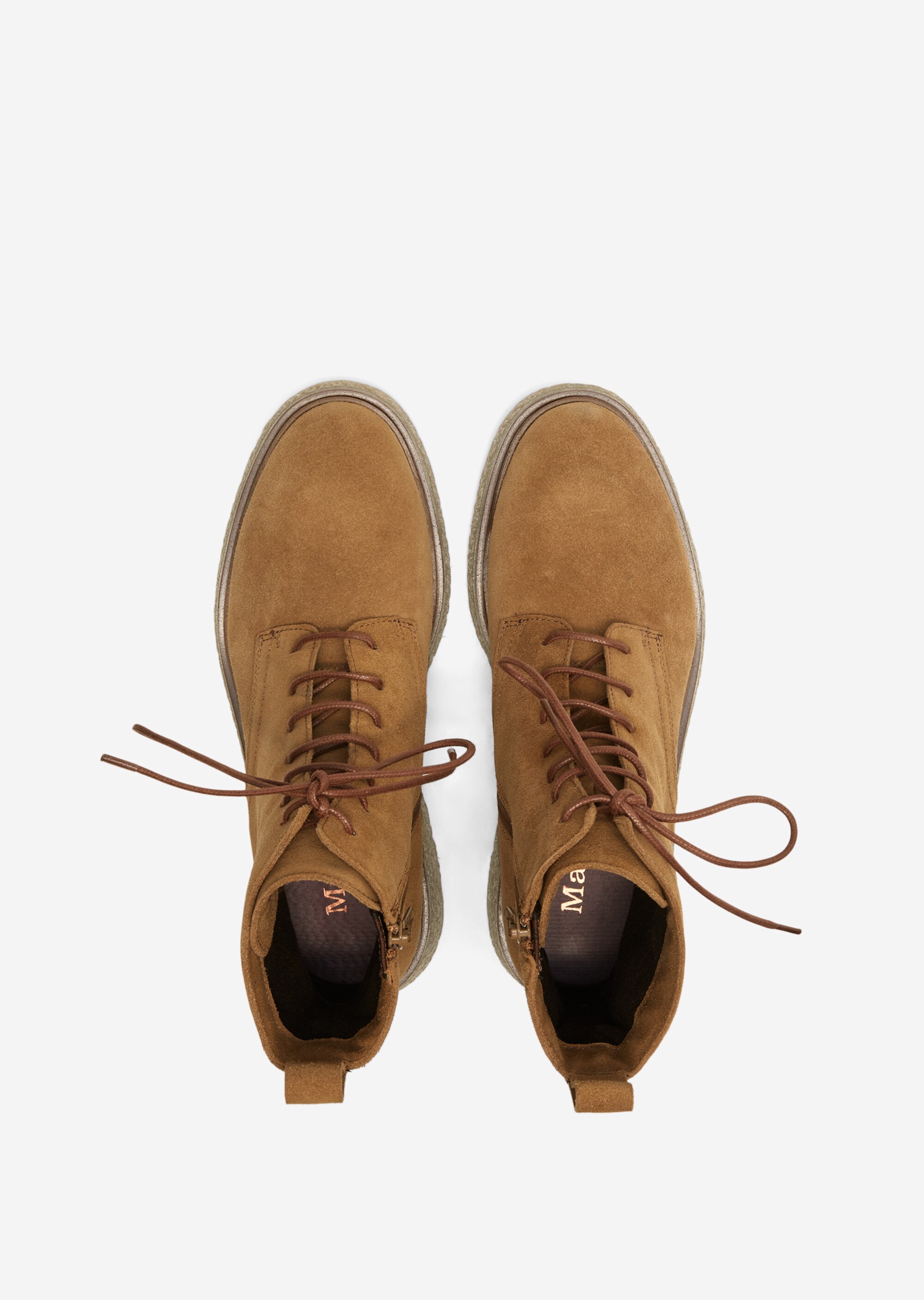 Schnürstiefel mit Innenzipper