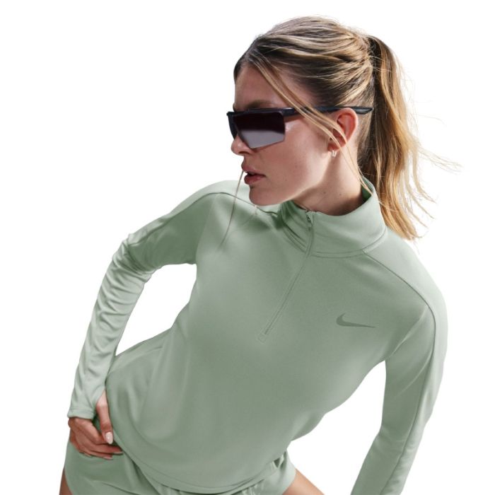 Nike Dame Trøjer Dri-FIT Pacer Half-Zip Grøn
