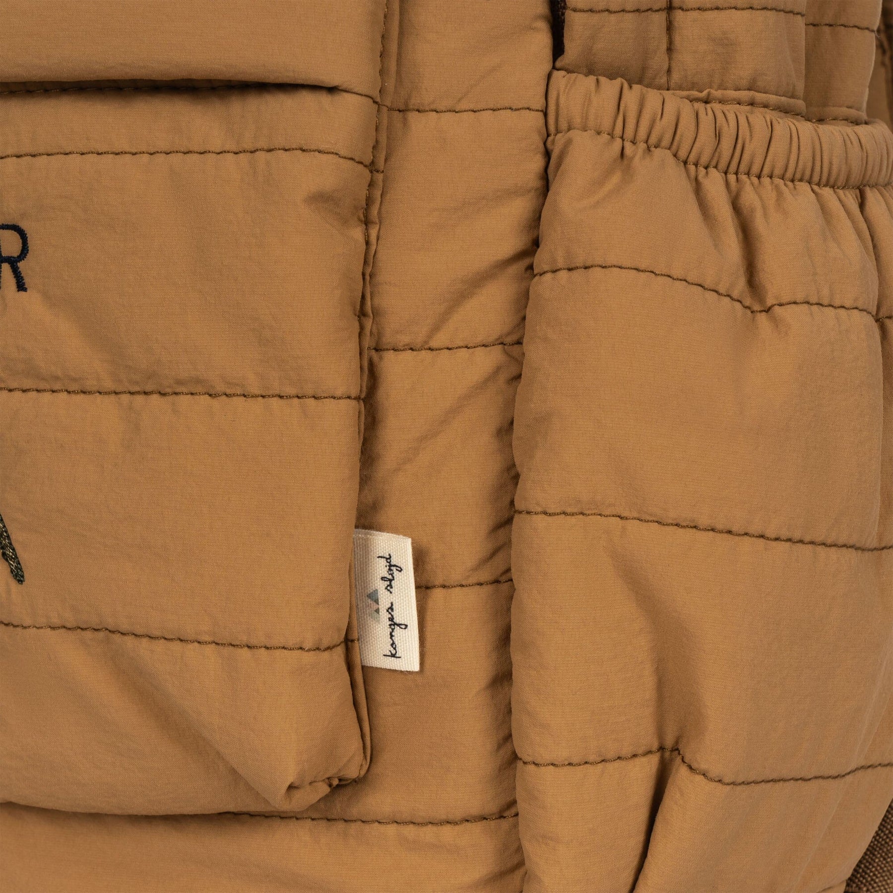 Konges Sløjd Juno Quilted Backpack Midi tobacco brown
